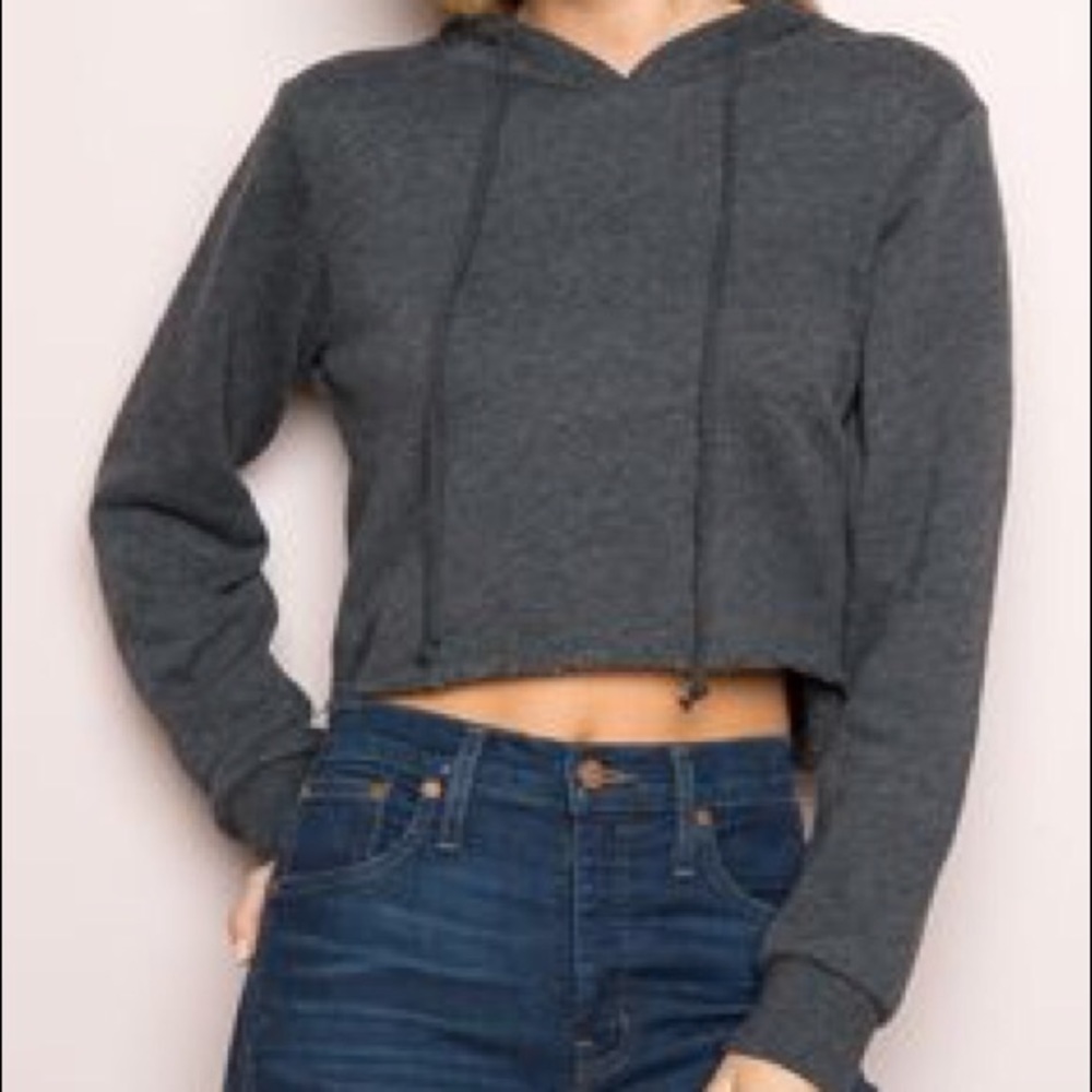Brandy Melville Cropped Hoodie